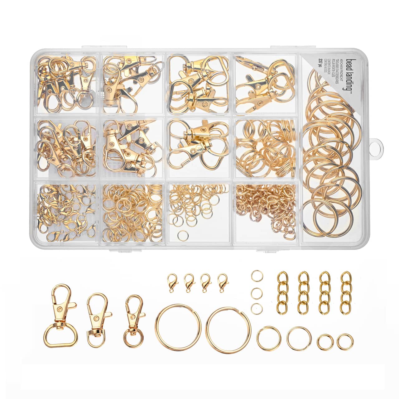 Gold Keychain-Making Findings Kit by Bead Landing™
